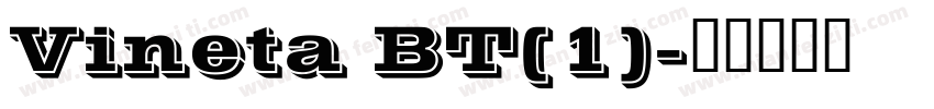 Vineta BT(1)字体转换